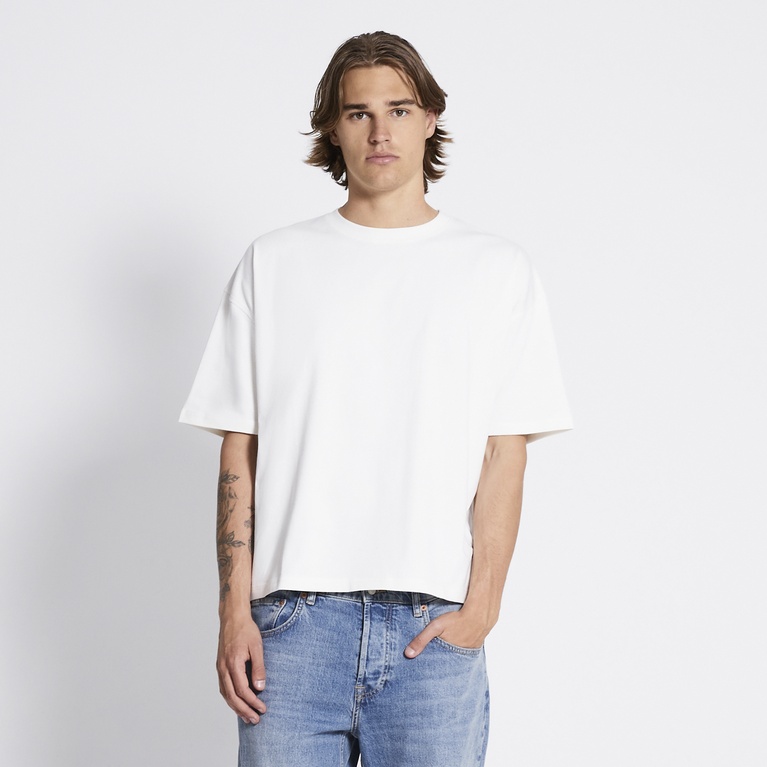 Heavy boxy tee "Mikael" Off white